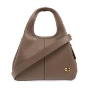 Schoudertas met logo Coach , Brown , Dames