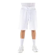 Sportieve Casual Katoenen Shorts Versace Jeans Couture , White , Heren