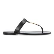 Flip Flops Saint Laurent , Black , Heren