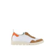 Heren Slip-On Sneakers Wit/Bruin/Oranje Panchic , White , Heren