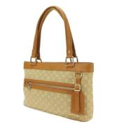 Pre-owned Canvas totes Louis Vuitton Vintage , Beige , Dames