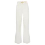 Wide Trousers Twinset , Beige , Dames