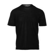 Zwarte T-shirt en Polo Collectie Cruna , Black , Heren