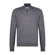 Paarse Half Zip Katoenen Trui State of Art , Purple , Heren