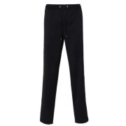 Straight Trousers Moncler , Blue , Heren