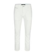 Slim Fit Roomkleurige Chino Broek Atelier Noterman , White , Heren