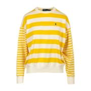 Gele Sweatshirt met Lange Mouwen Ralph Lauren , Yellow , Dames