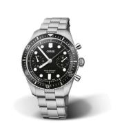 Divers Sixty-Five Chronograph Oris , Gray , Dames