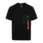 Mojave Zwarte T-shirt Parajumpers , Black , Heren