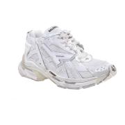 Witte Nylon en Mesh Sneakers Balenciaga , White , Heren
