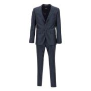 Single Breasted Suits Hugo Boss , Blue , Heren