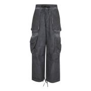 Wide Trousers A Paper Kid , Black , Heren