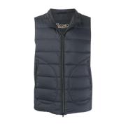 Blauwe Gebreide Gilet voor Heren Herno , Blue , Heren