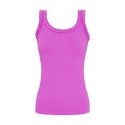 Mouwloze Top Frida Rib Tim & Simonsen , Purple , Dames