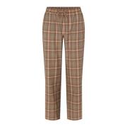 Relaxte Deer Check Broek LauRie , Brown , Dames