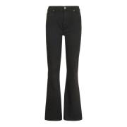 Boot-cut Jeans 7 For All Mankind , Black , Dames