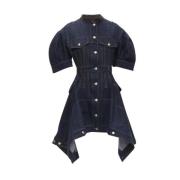 Pre-owned Cotton dresses Alexander McQueen Pre-owned , Blue , Dames
