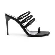 Heeled Mules Saint Laurent , Black , Dames