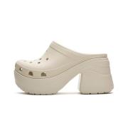 Heeled Mules Crocs , Beige , Dames