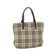 Pre-owned Nylon handbags Burberry Vintage , Beige , Dames