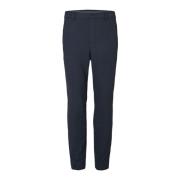 Leather Trousers Plain Units , Blue , Heren