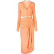 Party Dresses Off White , Orange , Dames