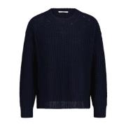 Round-neck Knitwear Rosso35 , Blue , Heren