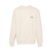 Zachte Jersey Crew Neck Sweatshirt Jacquemus , Beige , Heren