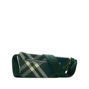 Groene Schotse Ruit Bum Bag Burberry , Green , Heren
