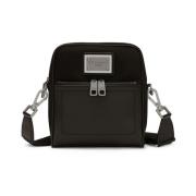 Zwarte Bum Bag met Zilverkleurige Hardware Dolce & Gabbana , Black , H...