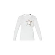 Stella Katoen Stretch Sweater Liu Jo , White , Dames