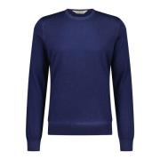 Round-neck Knitwear Gran Sasso , Blue , Heren