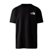 Zwaargewicht Relaxte Tee voor Mannen The North Face , Black , Heren