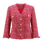 Tweed Jackets Tagliatore , Pink , Dames