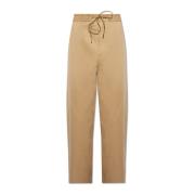 Katoenen broek Moncler , Beige , Heren