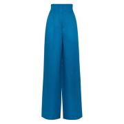 Hoge taille palazzo broek MVP wardrobe , Blue , Dames