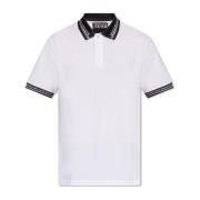 Polo shirt met logo Versace Jeans Couture , White , Heren