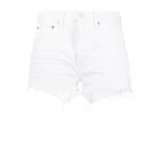 Denim Shorts Agolde , White , Dames