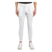 Slim-fit Trousers Dondup , White , Heren