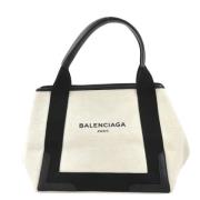 Pre-owned Canvas handbags Balenciaga Vintage , Beige , Dames