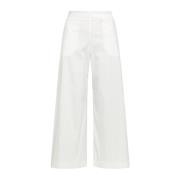 Wide Trousers Maliparmi , White , Dames