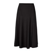 Vrouwelijke A-lijn Zwarte Rok LauRie , Black , Dames