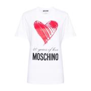 T-Shirts Moschino , White , Dames