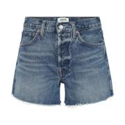 Denim Shorts Agolde , Blue , Dames