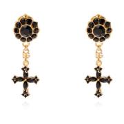 Messing clip-on oorbellen Dolce & Gabbana , Yellow , Dames