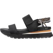 Stijlvolle Platte Sandalen voor Vrouwen Gioseppo , Black , Dames