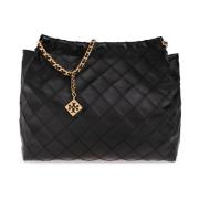 Zachte schoudertas Tory Burch , Black , Dames