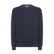 Round-neck Knitwear Sun68 , Blue , Heren