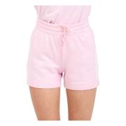 Roze Logo Shorts Stijlvol Comfortabel Adidas , Pink , Dames