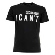 Iconisch Logo T-shirt - Upgrade Je Garderobe Dsquared2 , Black , Heren
